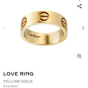 Yellow gold Cartier ring